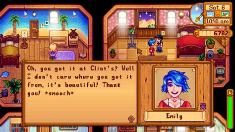 stardew valley clint emily amethyst.